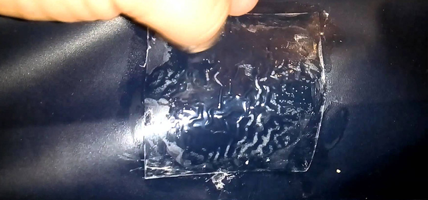 Приклеивание заплатки